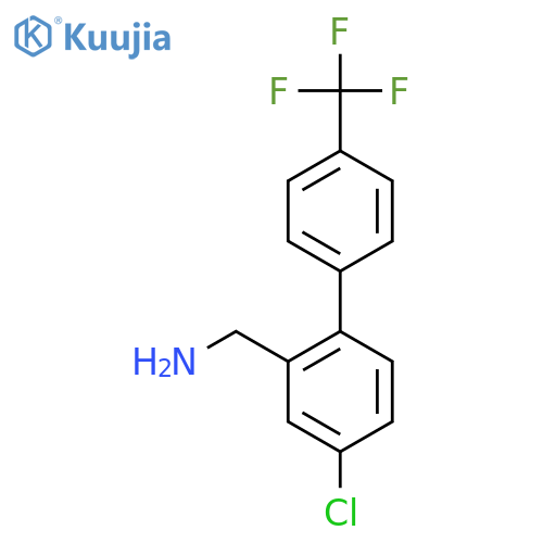 C-(4-Chloro-4'-(trifluoromethyl)biphenyl-2-yl)-methylamine structure