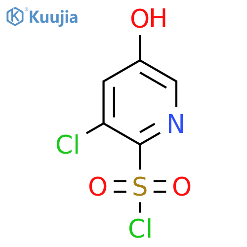 3-Chloro-5-hydroxypyridine-2-sulfonyl chloride structure