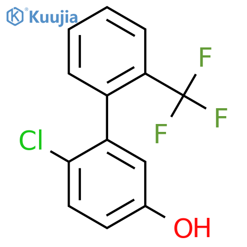 6-Chloro-3-hydroxy-2'-(trifluoromethyl)biphenyl structure