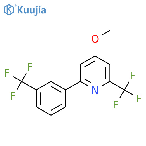 4-Methoxy-2-(trifluoromethyl)-6-(3-(trifluoromethyl)phenyl)pyridine structure