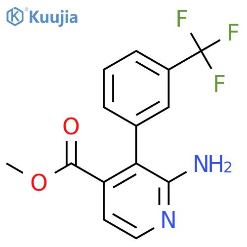 Methyl 2-amino-3-(3-(trifluoromethyl)phenyl)isonicotinate structure