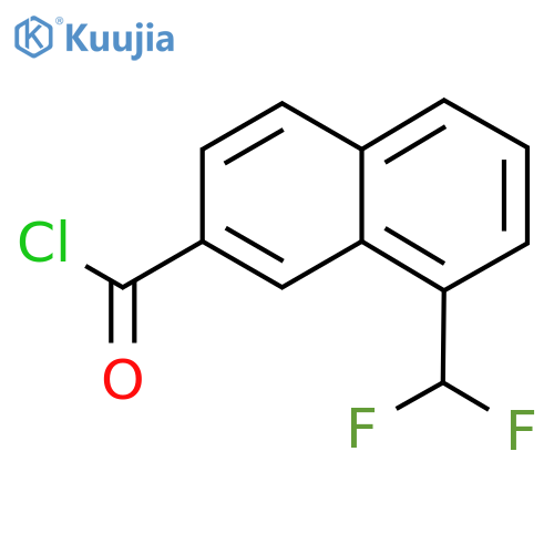 1-(Difluoromethyl)naphthalene-7-carbonyl chloride structure