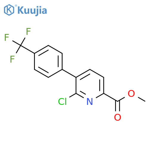 Methyl 6-chloro-5-(4-(trifluoromethyl)phenyl)picolinate structure
