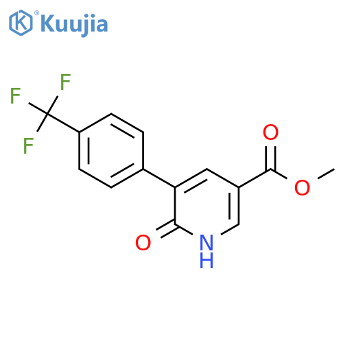 Methyl 6-hydroxy-5-(4-(trifluoromethyl)phenyl)nicotinate structure