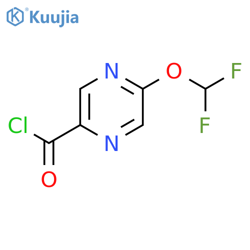 5-(Difluoromethoxy)pyrazine-2-carbonyl chloride structure