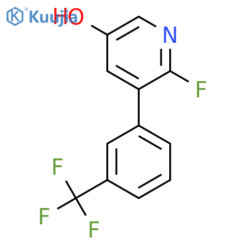 2-Fluoro-5-hydroxy-3-(3-(trifluoromethyl)phenyl)pyridine structure