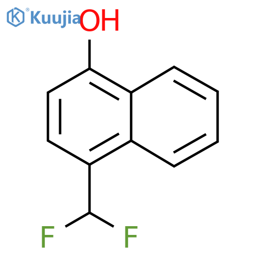 1-(Difluoromethyl)-4-naphthol structure