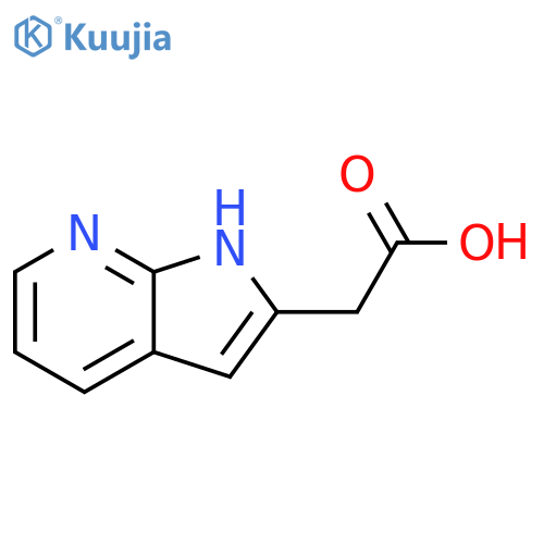 1H-Pyrrolo[2,3-b]pyridine-2-acetic acid structure