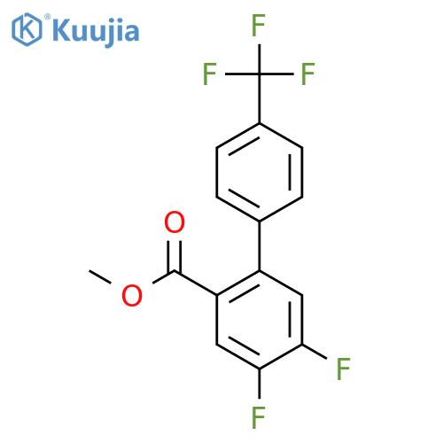 4,5-Difluoro-4'-(trifluoromethyl)biphenyl-2-carboxylic acid methyl ester structure