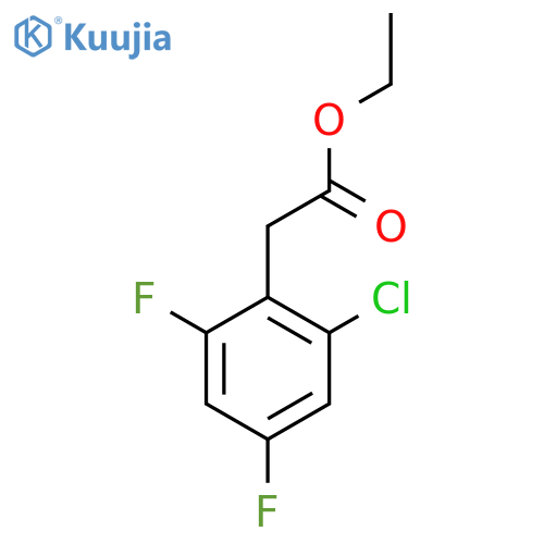 Ethyl 2-chloro-4,6-difluorophenylacetate structure