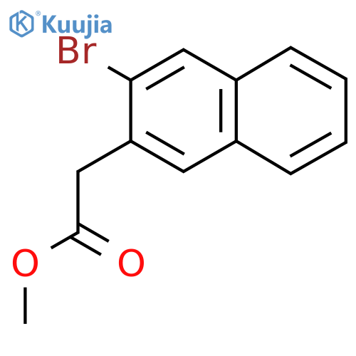 Methyl 3-bromonaphthalene-2-acetate structure