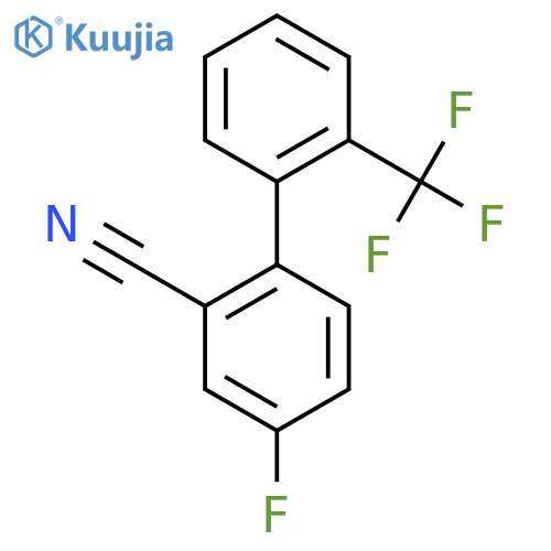 4-Fluoro-2'-(trifluoromethyl)biphenyl-2-carbonitrile structure