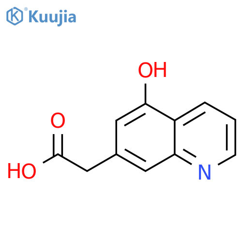 5-Hydroxyquinoline-7-acetic acid structure