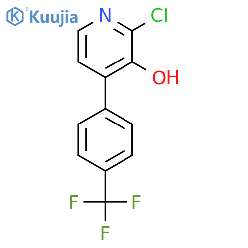 2-Chloro-3-hydroxy-4-(4-(trifluoromethyl)phenyl)pyridine structure