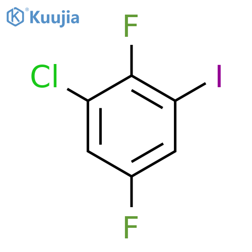 3-Chloro-2,5-difluoroiodobenzene structure