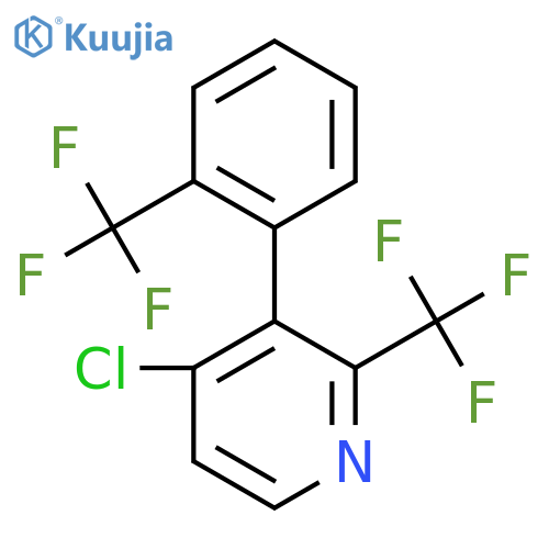 4-Chloro-2-(trifluoromethyl)-3-(2-(trifluoromethyl)phenyl)pyridine structure