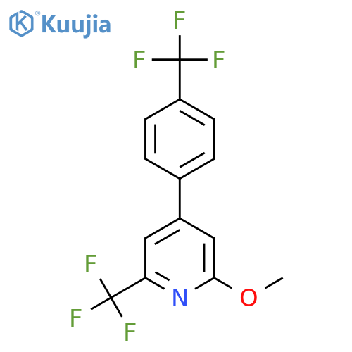 2-Methoxy-6-(trifluoromethyl)-4-(4-(trifluoromethyl)phenyl)pyridine structure