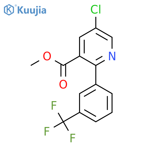 Methyl 5-chloro-2-(3-(trifluoromethyl)phenyl)nicotinate structure