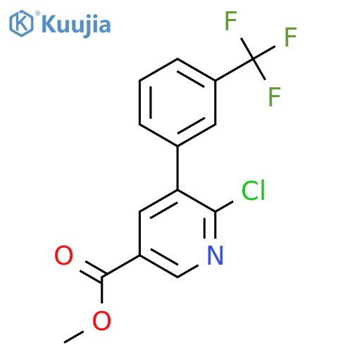 Methyl 6-chloro-5-(3-(trifluoromethyl)phenyl)nicotinate structure