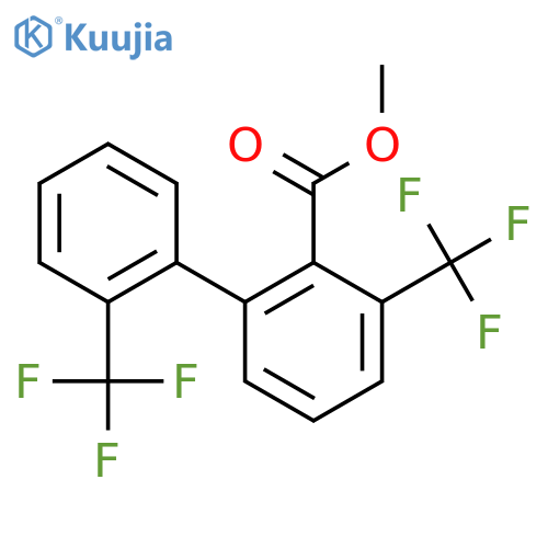 3,2'-Bis(trifluoromethyl)biphenyl-2-carboxylic acid methyl ester structure