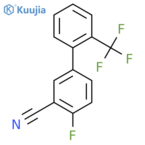 4-Fluoro-2'-(trifluoromethyl)biphenyl-3-carbonitrile structure