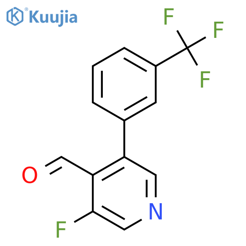 3-Fluoro-5-(3-(trifluoromethyl)phenyl)isonicotinaldehyde structure