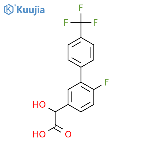 (6-Fluoro-4'-(trifluoromethyl)biphenyl-3-yl)-hydroxyacetic acid structure