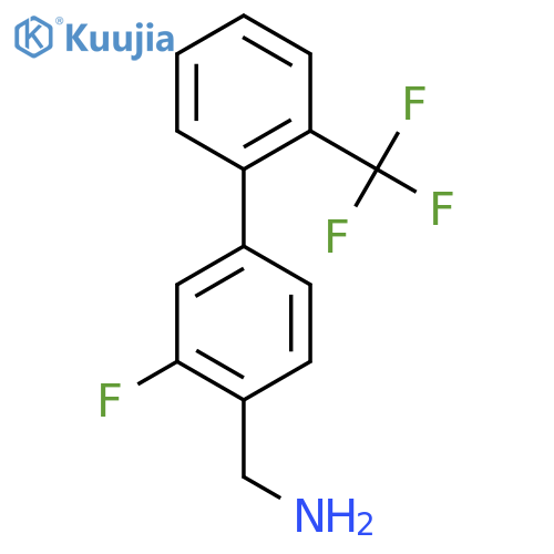 C-(3-Fluoro-2'-(trifluoromethyl)biphenyl-4-yl)-methylamine structure