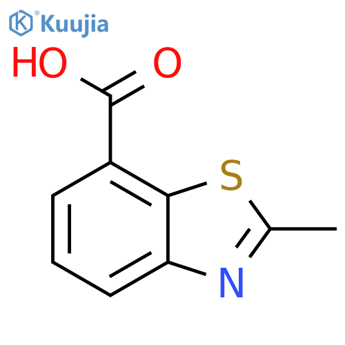 2-methyl-1,3-benzothiazole-7-carboxylic acid structure