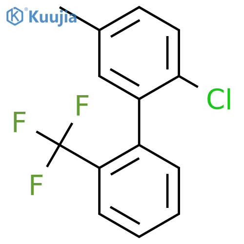 2-Chloro-5-methyl-2'-(trifluoromethyl)biphenyl structure