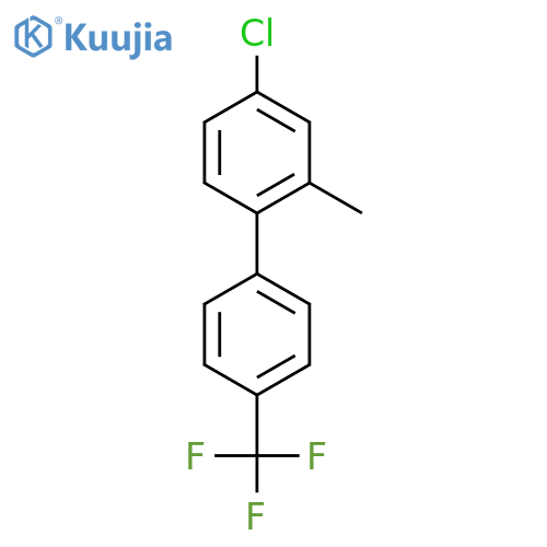 4-Chloro-2-methyl-4'-(trifluoromethyl)biphenyl structure