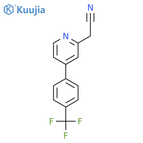 4-(4-(Trifluoromethyl)phenyl)pyridine-2-acetonitrile structure