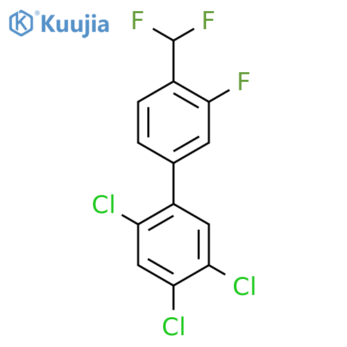 4'-Difluoromethyl-3'-fluoro-2,4,5-trichlorobiphenyl structure