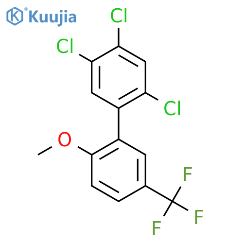 2'-Methoxy-2,4,5-trichloro-5'-(trifluoromethyl)biphenyl structure