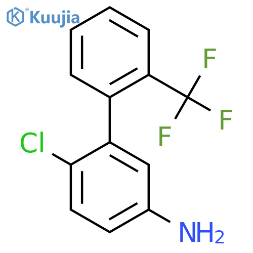 3-Amino-6-chloro-2'-(trifluoromethyl)biphenyl structure