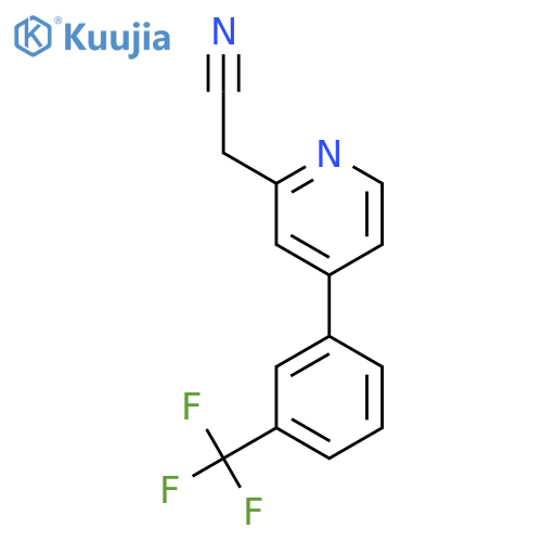 4-(3-(Trifluoromethyl)phenyl)pyridine-2-acetonitrile structure