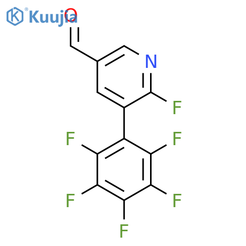 6-Fluoro-5-(perfluorophenyl)nicotinaldehyde structure