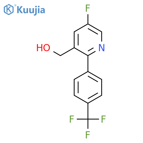 5-Fluoro-2-(4-(trifluoromethyl)phenyl)pyridine-3-methanol structure