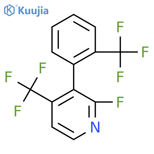 2-Fluoro-4-(trifluoromethyl)-3-(2-(trifluoromethyl)phenyl)pyridine structure