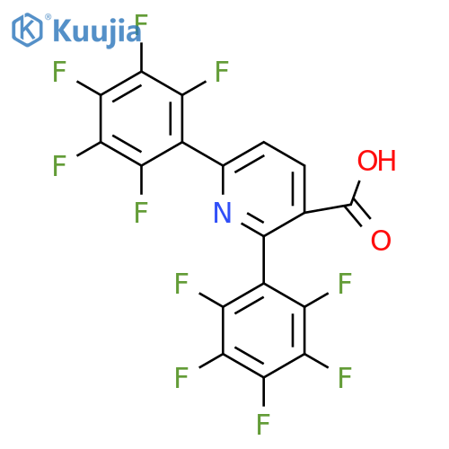 2,6-Bis(perfluorophenyl)nicotinic acid structure