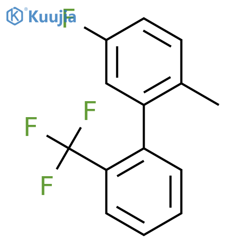 5-Fluoro-2-methyl-2'-(trifluoromethyl)biphenyl structure