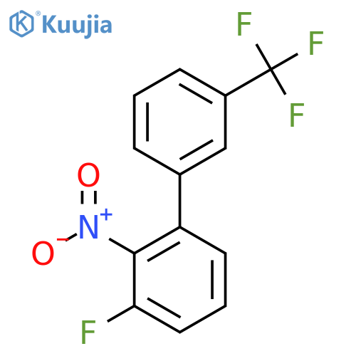 3-Fluoro-2-nitro-3'-(trifluoromethyl)biphenyl structure