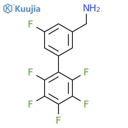 C-(5,2',3',4',5',6'-Hexafluorobiphenyl-3-yl)-methylamine structure