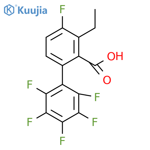 Ethyl 4,2',3',4',5',6'-hexafluorobiphenyl-2-carboxylic acid structure