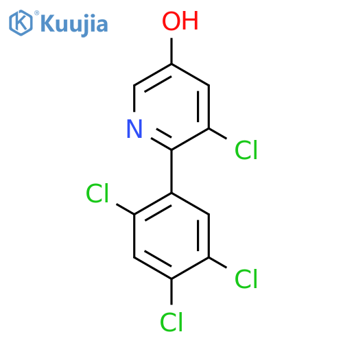 3-Chloro-5-hydroxy-2-(2,4,5-trichlorophenyl)pyridine structure