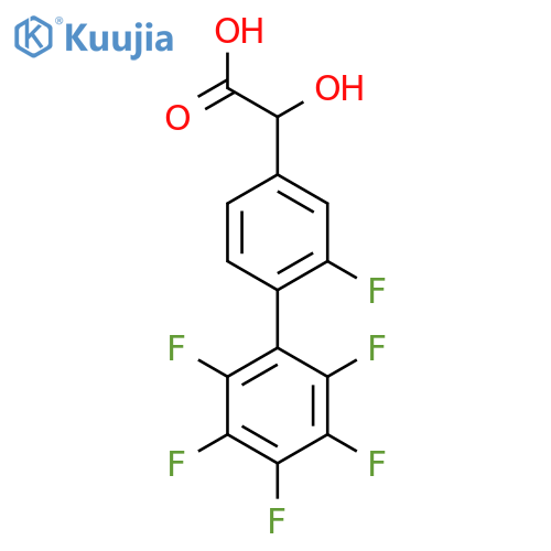 (2,2',3',4',5',6'-Hexafluorobiphenyl-4-yl)-hydroxy-acetic acid structure