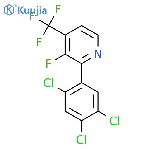 3-Fluoro-2-(2,4,5-trichlorophenyl)-4-(trifluoromethyl)pyridine structure