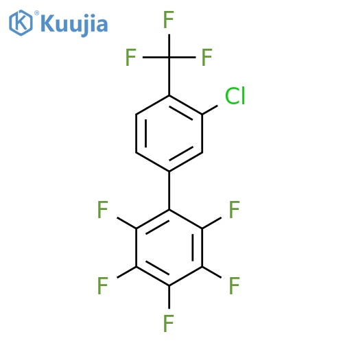 3'-Chloro-2,3,4,5,6-pentafluoro-4'-(trifluoromethyl)biphenyl structure