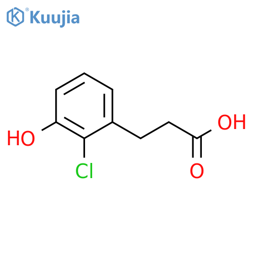 3-(2-Chloro-3-hydroxy-phenyl)-propionic acid structure