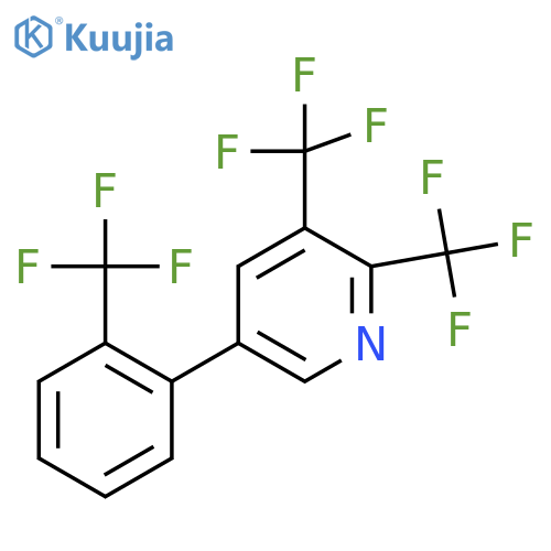 2,3-Bis(trifluoromethyl)-5-(2-(trifluoromethyl)phenyl)pyridine structure